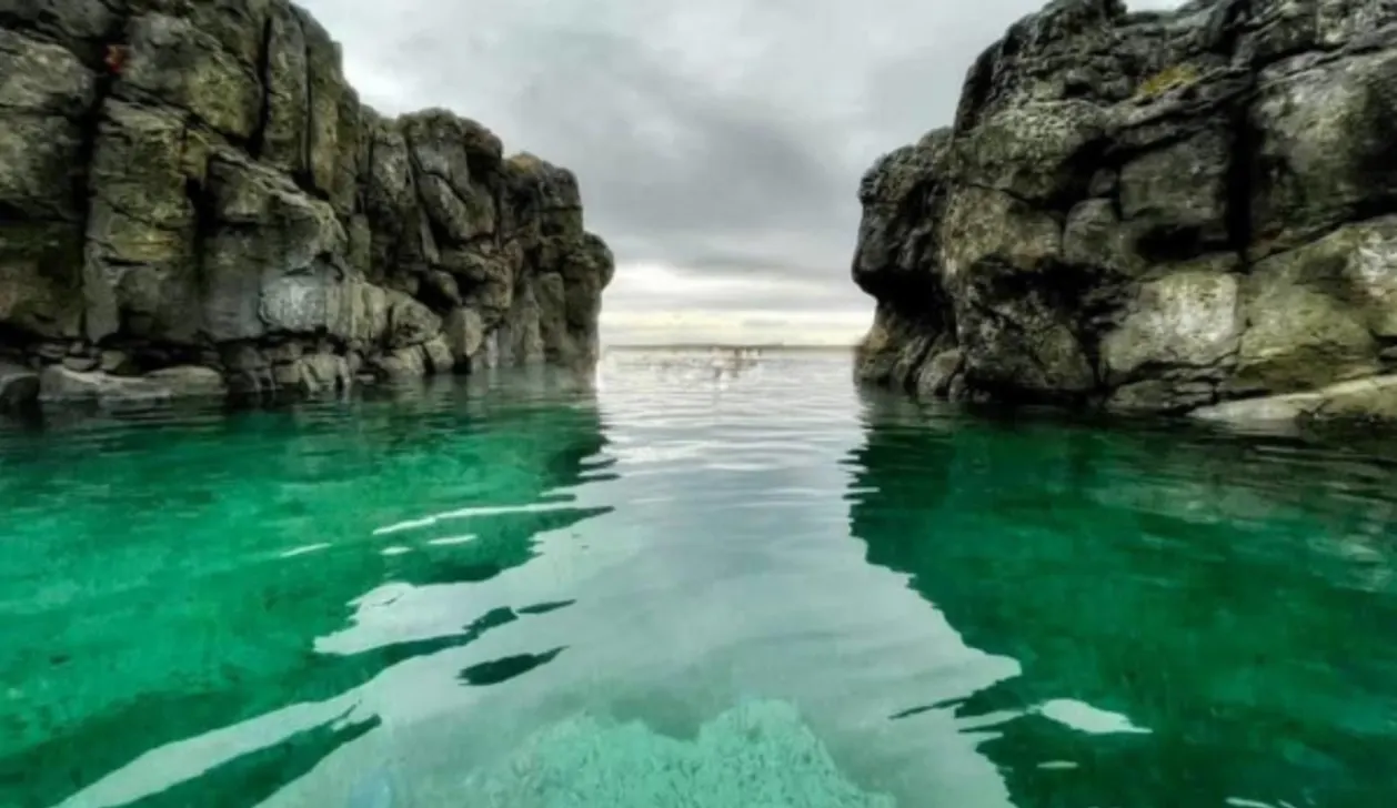 Sky Lagoon famous spa in Iceland